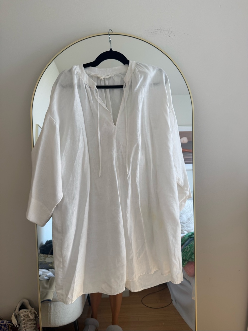 Mara Hoffman White Linen Coverup